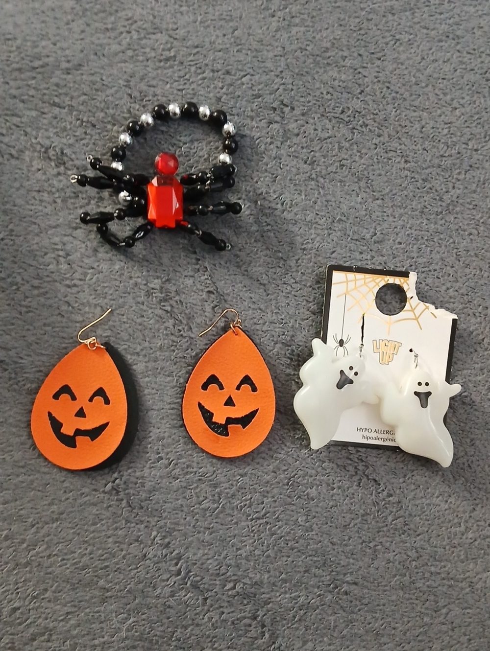 Kids Halloween Pumpkin Drop Earrings - Orange Jack-O'-Lantern